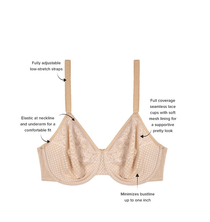 Wacoal 857210 Minimizer Underwire Bra – Serena's Ladies Wear