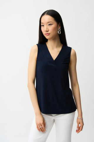 JOSEPH RIBKOFF 241239S26 SILKY KNIT SLEEVELESS TOP- 3 COLOURS