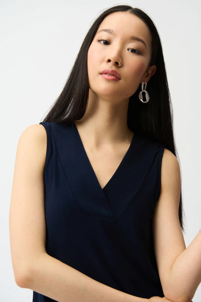 JOSEPH RIBKOFF 241239S26 SILKY KNIT SLEEVELESS TOP- 3 COLOURS