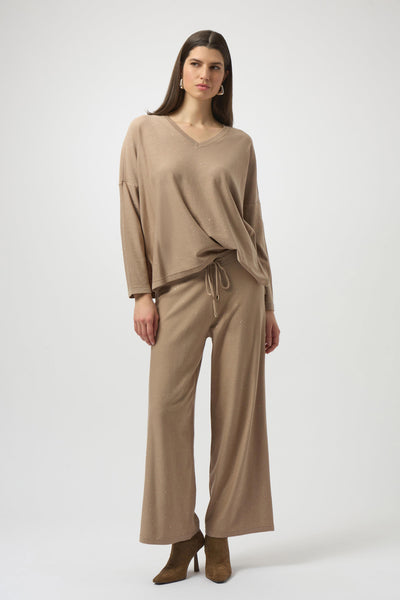 JOSEPH RIBKOFF 244922F25 Sequined Sweater Knit Culotte Pants