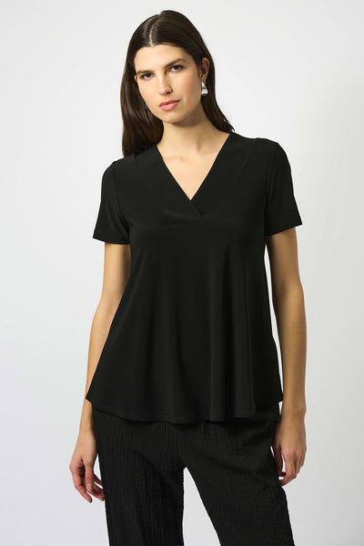 JOSEPH RIBKOFF 251125S26 SILKY KNIT FLARED TOP- 2 COLOURS