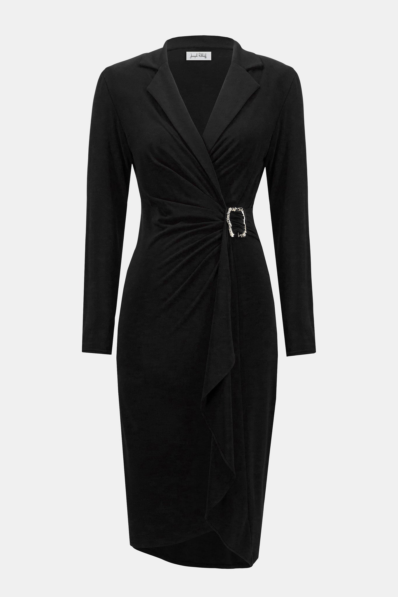 JOSEPH RIBKOFF 253145 MOSS CREPE WRAP DRESS 2 COLOURS