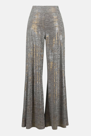 JOSEPH RIBKOFF 253274 FOILED MELANGE KNIT WIDE LEG PANT
