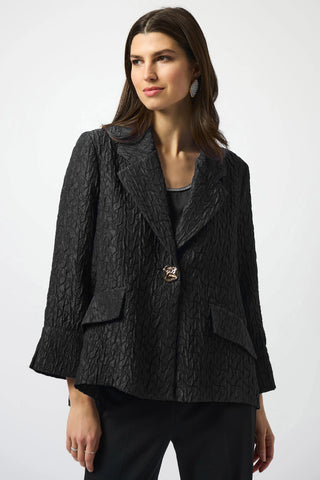 JOSEPH RIBKOFF SIGNATURE 253773 TEXTURED JACQUARD SWING JACKET