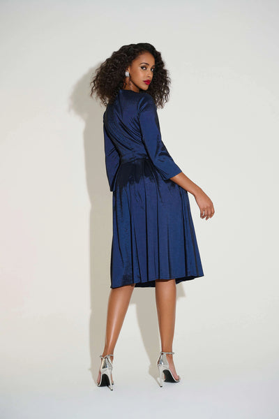 JOSEPH RIBKOFF SIGNATURE 253777 STRETCH TAFFETA FIT & FLARE DRESS