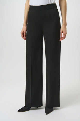 JOSEPH RIBKOFF 254046 HEAVY KNIT WIDE LEG PULL-ON PANTS