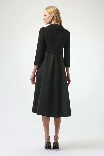 JOSEPH RIBKOFF 254207 SILKY KNIT AND MEMORY FIT AND FLARE DRESS