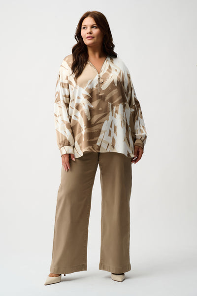 JOSEPH RIBKOFF 254919 CLASSIC WIDE LEG PULL ON JEANS