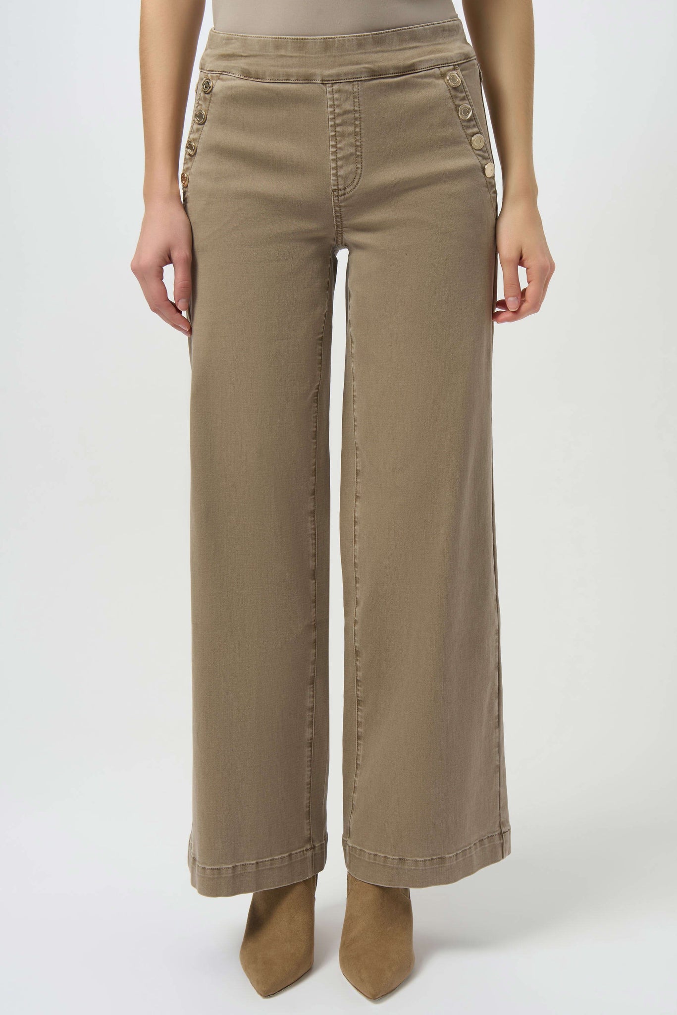 JOSEPH RIBKOFF 254919 CLASSIC WIDE LEG PULL ON JEANS