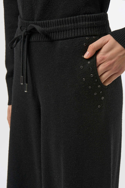 JOSEPH RIBKOFF 254945 SWEATER KNIT WIDE LEG PULL ON PANTS