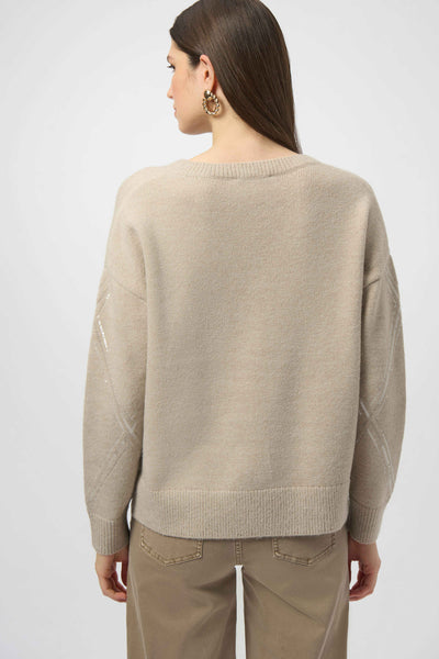 JOSEPH RIBKOFF 254949 SWEATER KNIT PULLOVER WITH SEQUINS