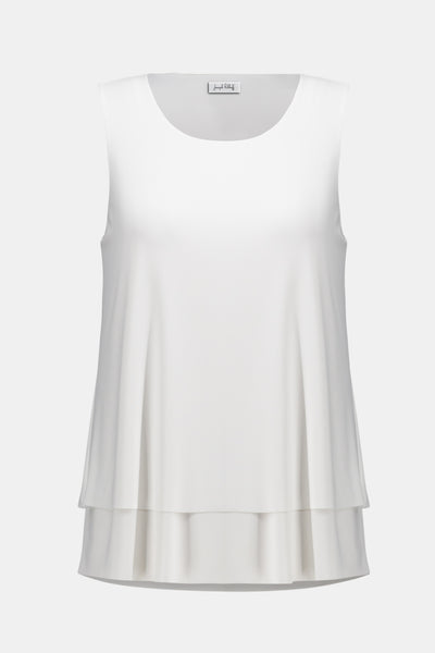 JOSEPH RIBKOFF 261189 Silky Knit Layered Sleeveless Top- 2 COLOURS