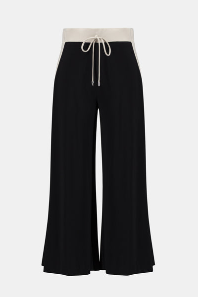 JOSEPH RIBKOFF 261612 Silky Knit Color Block Wide Leg Pull-On Pants