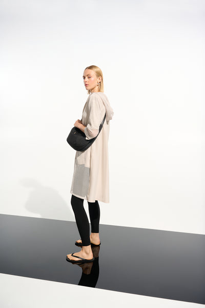 JOSEPH RIBKOFF 261620 Memory and Mesh A-Line Cover-Up With Hood- 2 COLOURS