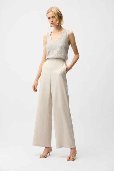 JOSEPH RIBKOFF 261914 SEQUINS YARN V-NECK CAMISOLE