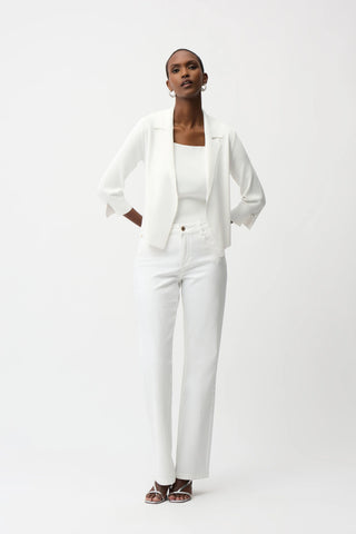 JOSEPH RIBKOFF 261920 VISCOSE BLEND OPEN-FRONT CARDIGAN- 2 COLOURS