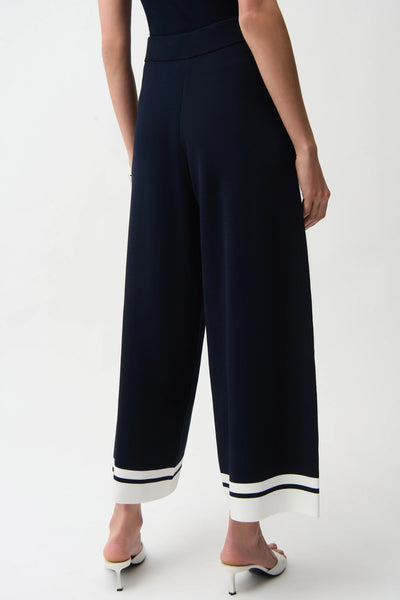 JOSEPH RIBKOFF SPORT 261942 Viscose Blend Culotte pants With Stripe Detail
