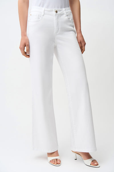JOSEPH RIBKOFF 261989 GOLDIE | CLASSIC WIDE-LEG STRETCH JEANS