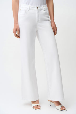 JOSEPH RIBKOFF 261989 GOLDIE | CLASSIC WIDE-LEG STRETCH JEANS