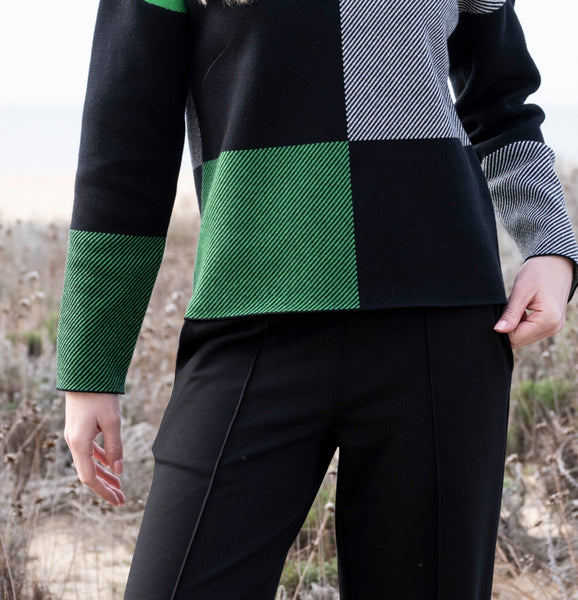 MARBLE 7628 Cotton rich relaxed fit sweater