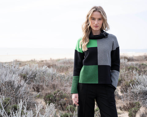 MARBLE 7628 Cotton rich relaxed fit sweater