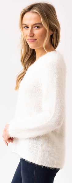 MARBLE 8032 SUPER SOFT SWEATER WITH REMOVEABLE SCARF