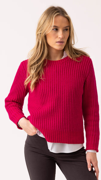 MARBLE 8100 KNIT SWEATER WITH REMOVEABLE SCARF