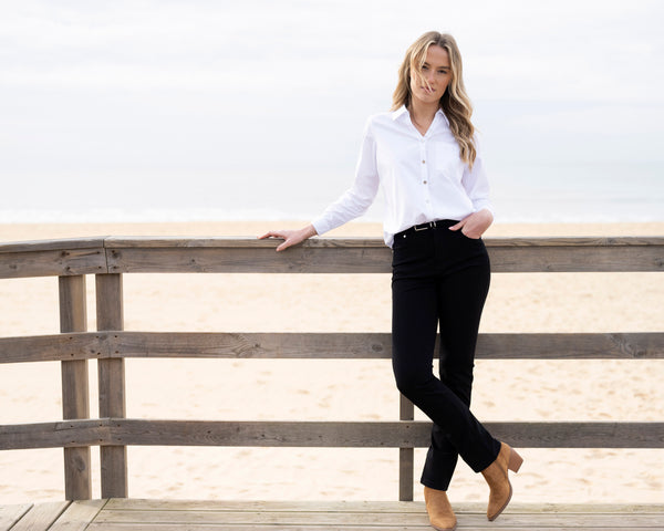 MARBLE 8146 BUTTON FRONT BLOUSE