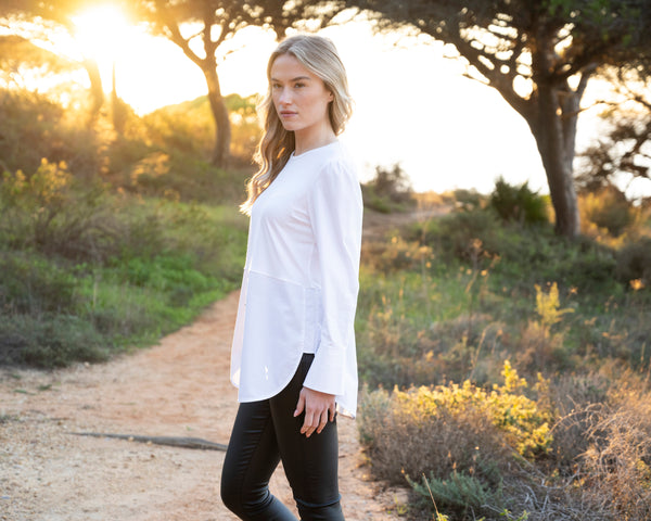MARBLE 8147 BLOUSE TOP WITH BUTTON DETAILS