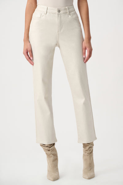 JOSEPH RIBKOFF 264913 CLASSIC STRAIGHT LEG METALLIC JEANS