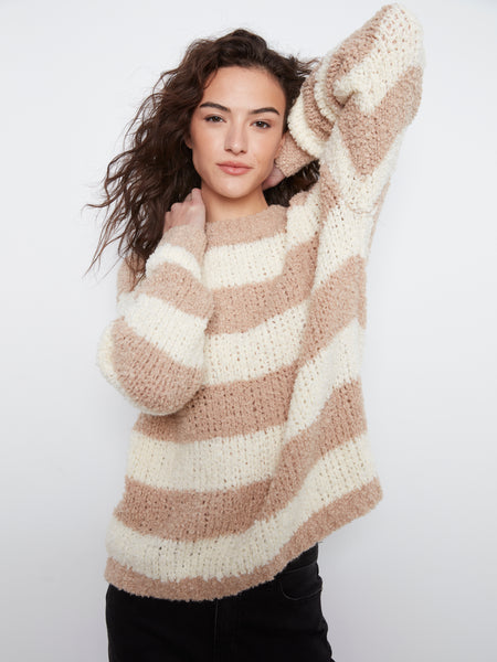CHARLIE B C2027 COZY SWEATER 2 colours
