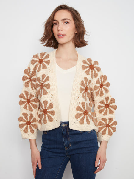 CHARLIE B C2072 CARDI SWEATER