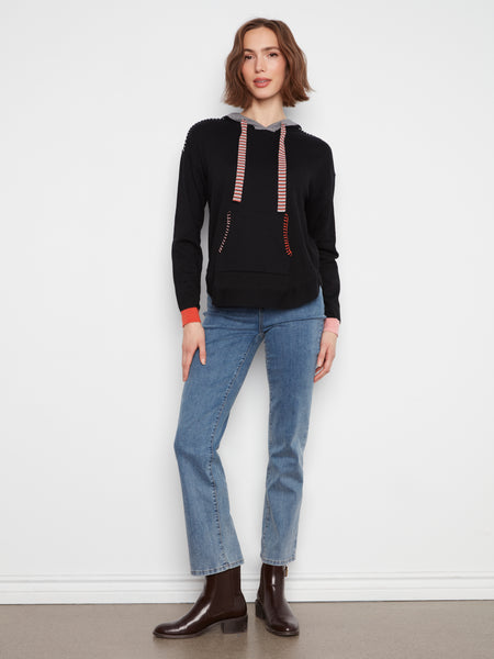 CHARLIE B C2075 HOODED SWEATER