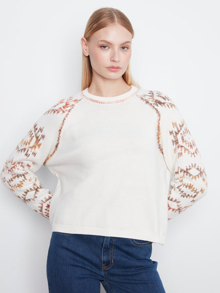 CHARLIE B C2130 DOUBLE LAYERS REVERSIBLE SWEATER 2 COLOURS