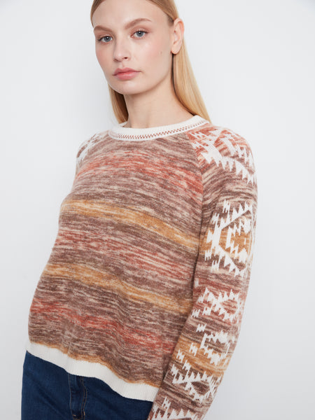 CHARLIE B C2130 DOUBLE LAYERS REVERSIBLE SWEATER 2 COLOURS
