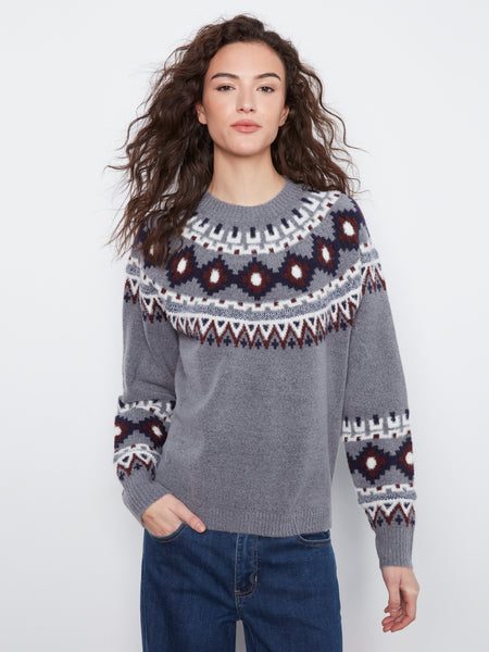 CHARLIE B C 2524RP SWEATER