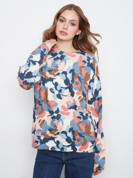 CHARLIE B C2546Y REVERSIBLE SWEATER