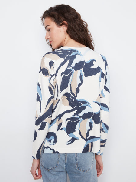 CHARLIE B C2581DR V-NECK SWEATER