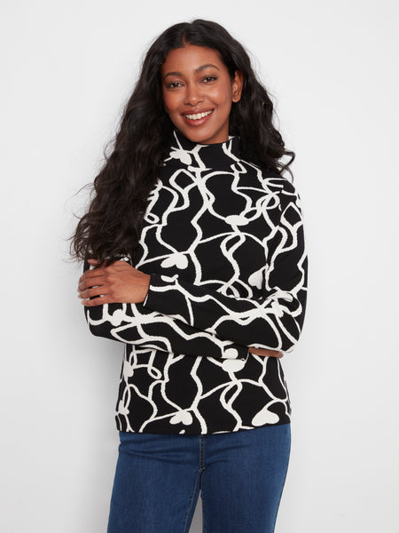 CHARLIE B C2681RP REVERSIBLE SWEATER