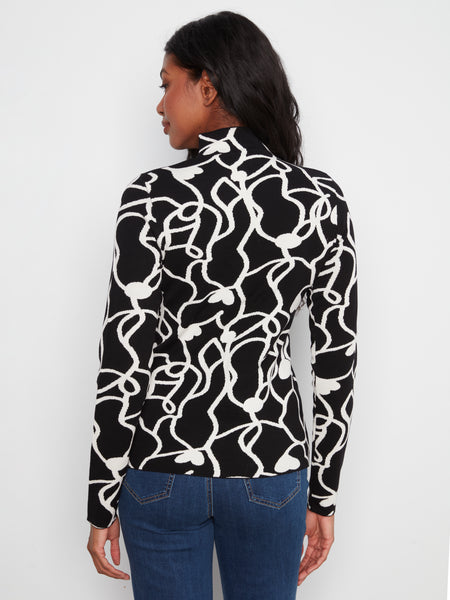 CHARLIE B C2681RP REVERSIBLE SWEATER