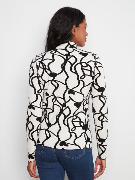 CHARLIE B C2681RP REVERSIBLE SWEATER