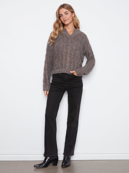 CHARLIE B C2729RR SWEATER 2 COLOURS