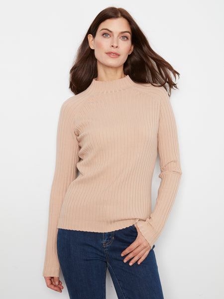 CHARLIE B C2754RP FUNNEL NECK SWEATER 3 COLOURS