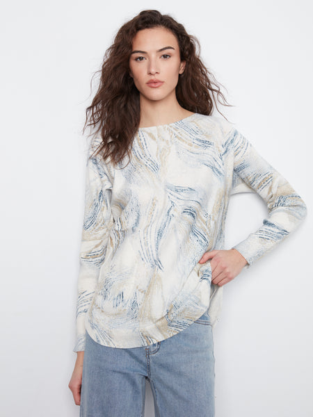 CHARLIE B C 2818PR REVERSIBLE SWEATER 2 COLOURS