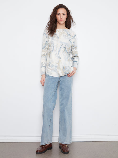 CHARLIE B C 2818PR REVERSIBLE SWEATER 2 COLOURS