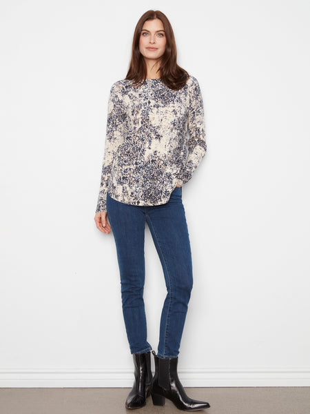 CHARLIE B C 2818PR REVERSIBLE SWEATER 2 COLOURS