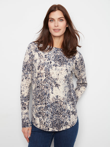 CHARLIE B C 2818PR REVERSIBLE SWEATER 2 COLOURS