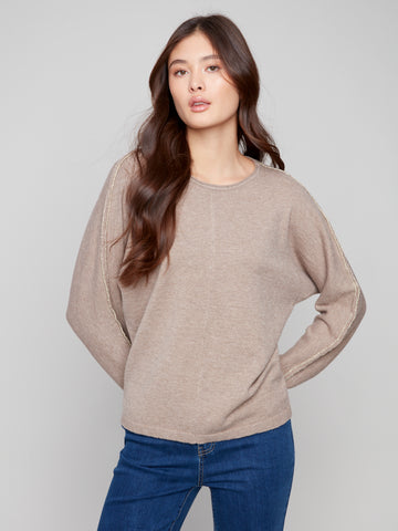 CHARLIE B C2878 DOLMAN SLEEVE SWEATER