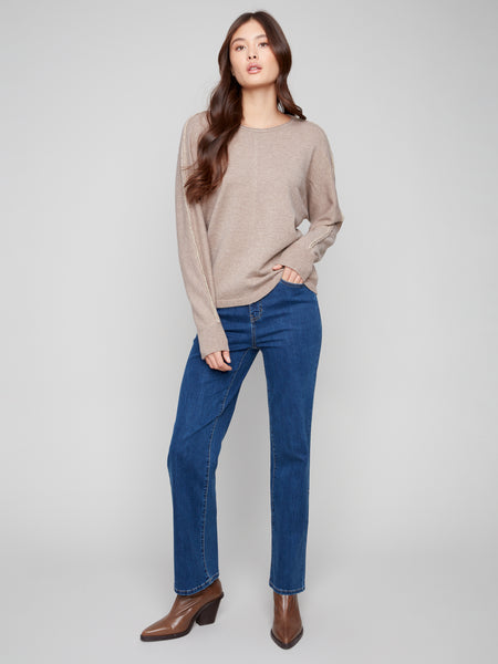 CHARLIE B C2878 DOLMAN SLEEVE SWEATER