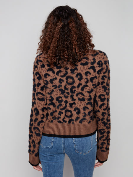CHARLIE B C2933 BOW TIE FRONT CARDIGAN